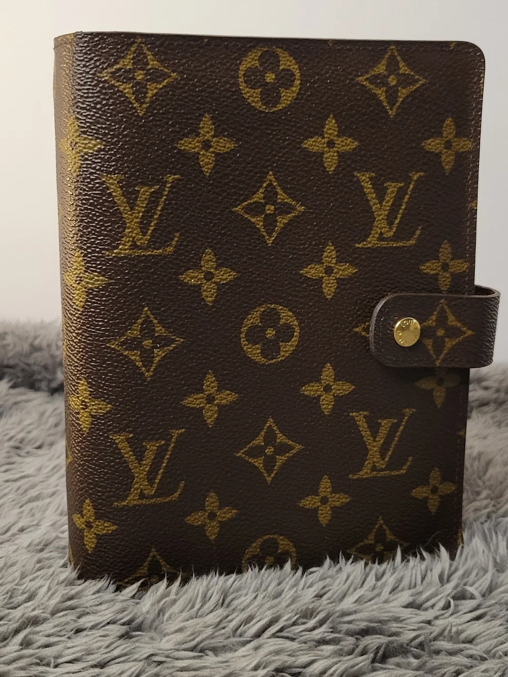 Louis Vuitton Brown Monogram Canvas Agenda Cover MM Size